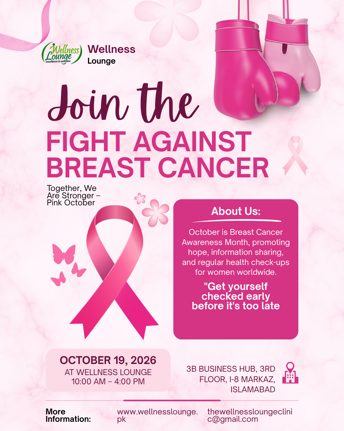 Pink Day at Wellness Lounge — Together Against Breast Cancer